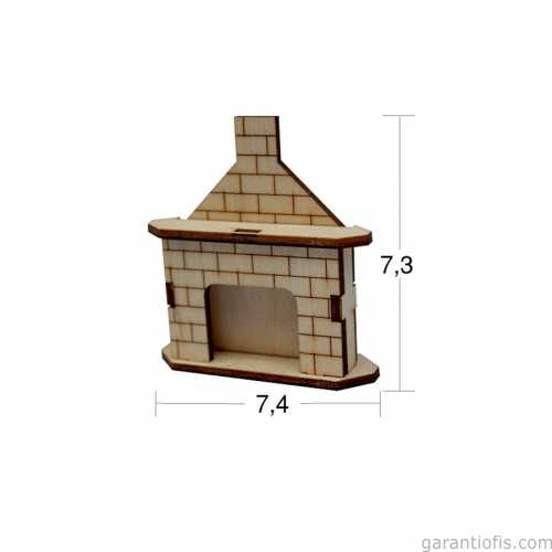 Hobi-Art MN 25 Ham Ahşap Minyatür Obje - 1