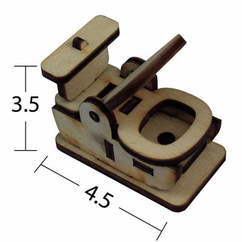 Hobi-Art MN 31 Ham Ahşap Minyatür Obje - 1