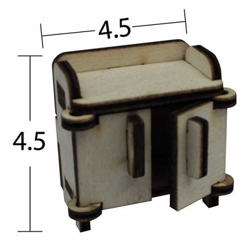 Hobi-Art MN 33 Ham Ahşap Minyatür Obje - 1