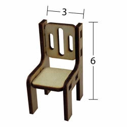Hobi-Art MN 36 Ham Ahşap Minyatür Obje