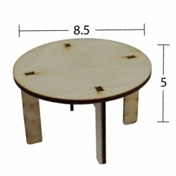 Hobi-Art MN 37 Ham Ahşap Minyatür Obje