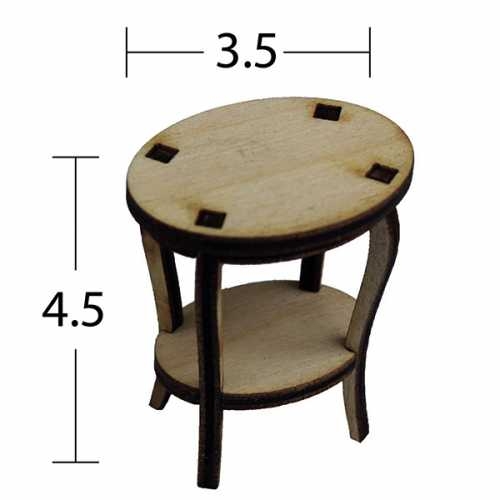 Hobi-Art MN 39 Ham Ahşap Minyatür Obje - 1