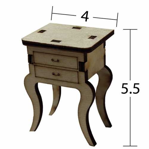 Hobi-Art MN 43 Ham Ahşap Minyatür Obje - 1