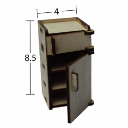 Hobi-Art MN 46 Ham Ahşap Minyatür Obje