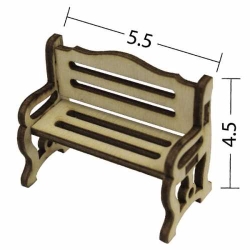 Hobi-Art MN 49 Ham Ahşap Minyatür Obje
