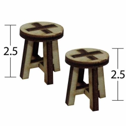 Hobi-Art MN 53 Ham Ahşap Minyatür Obje