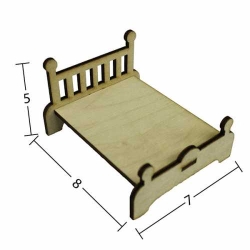 Hobi-Art MN 54 Ham Ahşap Minyatür Obje
