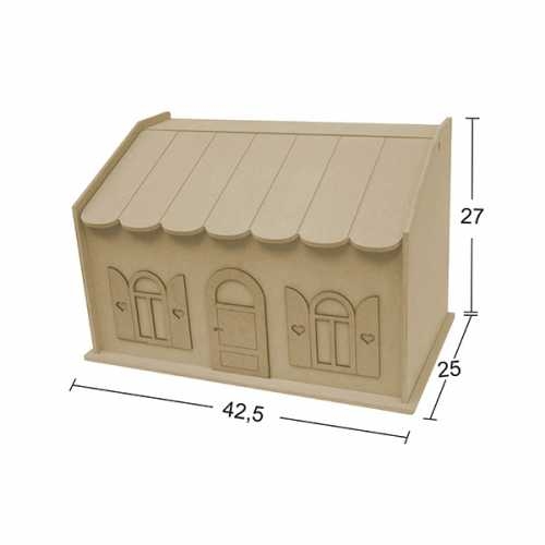 Hobi-Art MT 17 Demonte Boyanabilir Dekoratif Ham Ahşap Kutu - 1