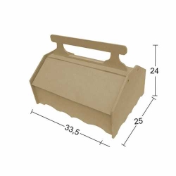 Hobi-Art MT 18 Demonte Boyanabilir Dekoratif Ham Ahşap Kutu