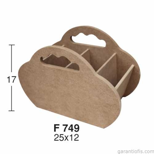 Hobi-Art Oval Kaşıklık Ahşap Obje F 749 - 1