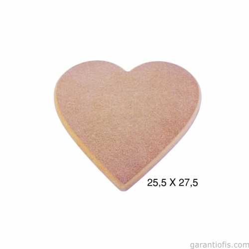 Hobi-Art PA 218 Boyanabilir Dekoratif Kalp Tasarımlı Ahşap Pano - 1