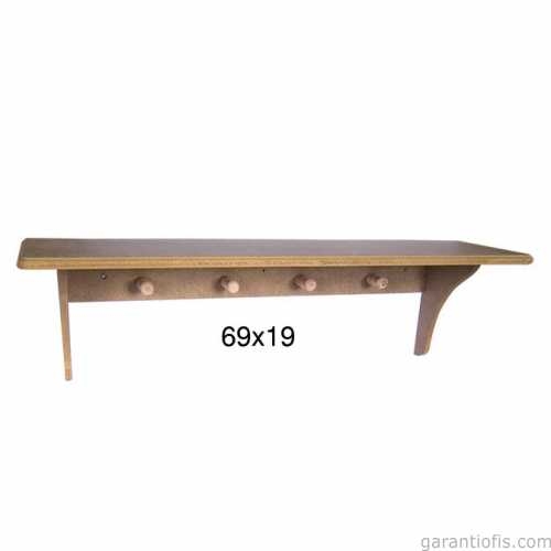 Hobi-Art RA 513 Boyanabilir Dekoratif Ahşap Raf (Duvar Tipi) - 1