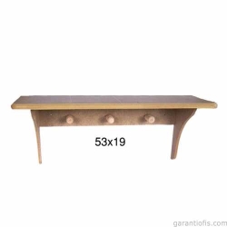 Hobi-Art RA 514 Boyanabilir Dekoratif Ahşap Raf (Duvar Tipi)