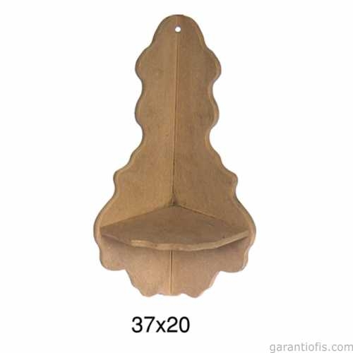 Hobi-Art RA 519 Boyanabilir Dekoratif Ahşap Raf (Duvar Tip) - 1