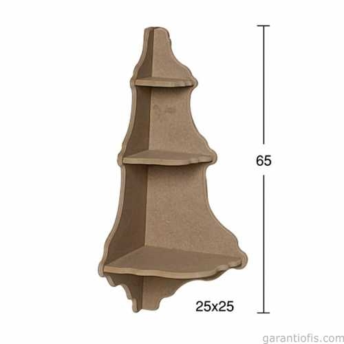 Hobi-Art RA 520 Boyanabilir Dekoratif Ahşap Raf (Duvar Tip) - 1