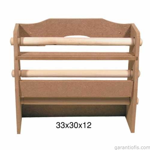 Hobi-Art Rulo Havluluk Ahşap Obje F 766 - 1