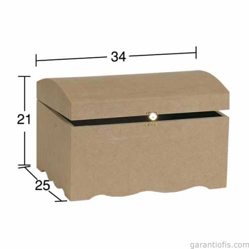 Hobi-Art SA 412 Boyanabilir Ahşap Sandık - 1