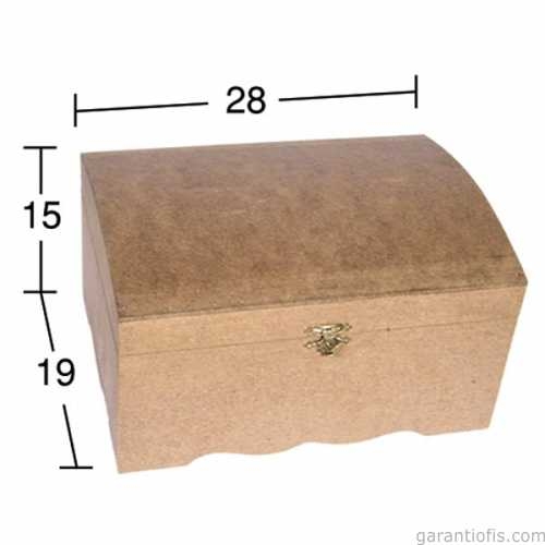 Hobi-Art SA 413 Boyanabilir Ahşap Sandık - 1