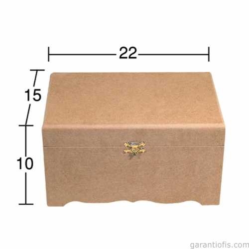 Hobi-Art SA 416 Boyanabilir Ahşap Sandık - 1