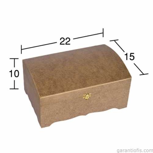 Hobi-Art SA 418 Boyanabilir Ahşap Mini Sandık - 1