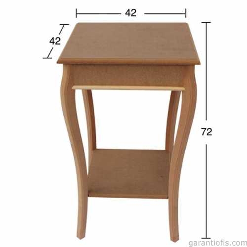 Hobi-Art SP 528 Ham Ahşap Dekoratif Sehpa - 1