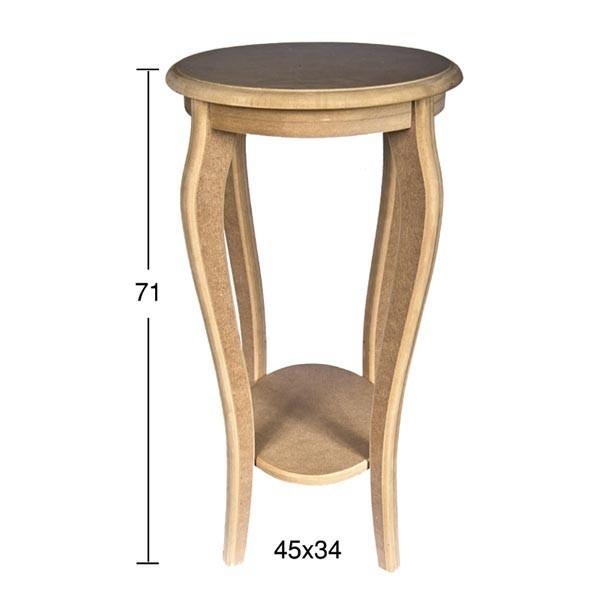 Hobi-art Sp 532 Ham Ahşap Dekoratif Sehpa