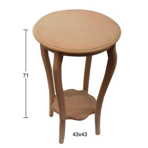 Hobi-Art SP 533 Ham Ahşap Dekoratif Sehpa - 1