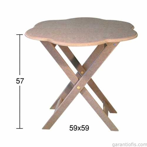 Hobi-Art SP 540 Ham Ahşap Dekoratif Sehpa - 1