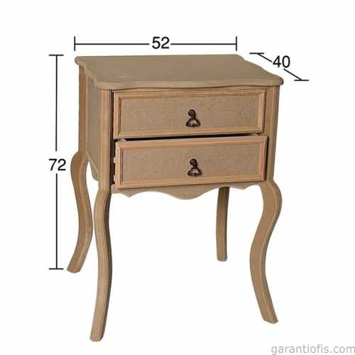 Hobi-Art SP 551 Ham Ahşap Dekoratif Sehpa - 1