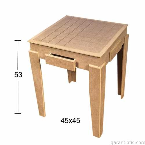 Hobi-Art SP 556 Ham Ahşap Dekoratif Sehpa - 1