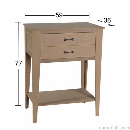 Hobi-Art SP 558 Ham Ahşap Dekoratif Sehpa - 1