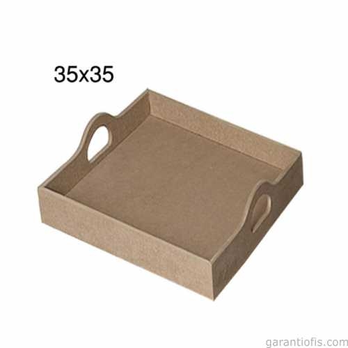 Hobi-Art T 681 Ahşap Dekoratif Tepsi Obje - 1