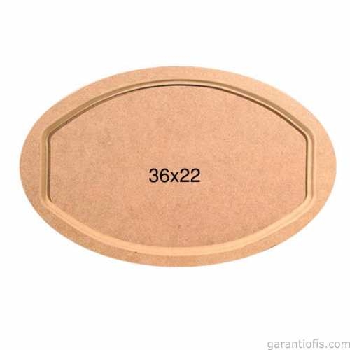 Hobi-Art T 691 Ahşap Oval Tepsi Obje - 1