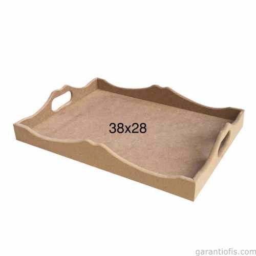 Hobi-Art T 716 Ahşap Dekoratif Tepsi Obje - 1