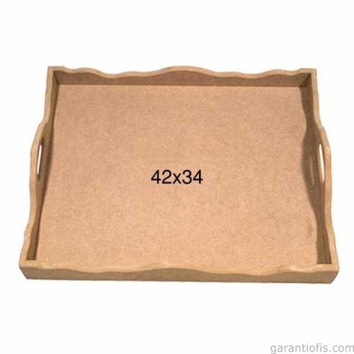 Hobi-Art T 717 Ahşap Dekoratif Tepsi Obje - 1