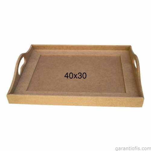 Hobi-Art T 727 Ahşap Dekoratif Tepsi Obje - 1