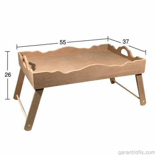 Hobi-Art T 729 Ahşap Ayaklı Tepsi - 1