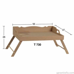 Hobi-Art T 730 Ahşap Dekoratif Tepsi Obje