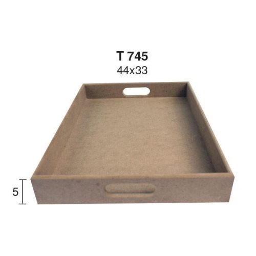 Hobi-Art T 745 Ahşap Dekoratif Tepsi Obje - 1