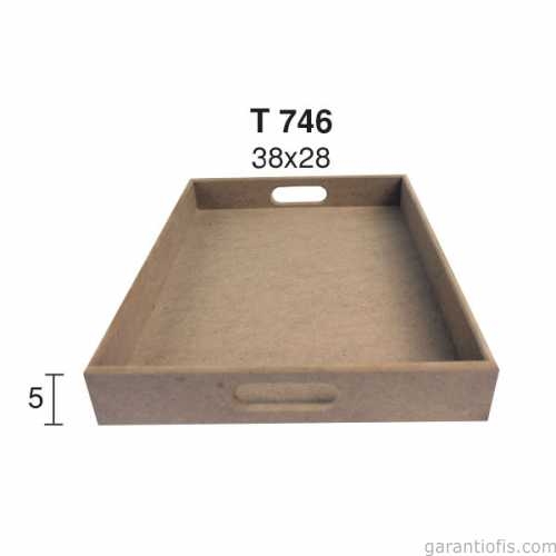 Hobi-Art T 746 Ahşap Dekoratif Tepsi Obje - 1