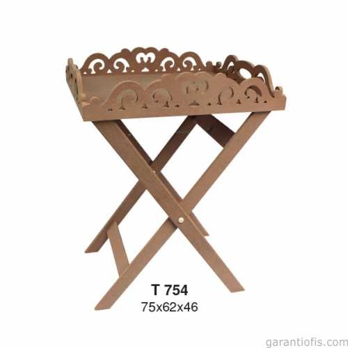 Hobi-Art T 754 Ahşap Dekoratif Tepsi Obje - 1
