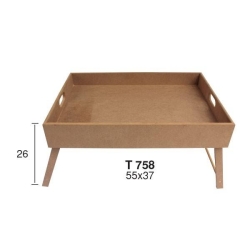 Hobi-Art T 758 Ahşap Dekoratif Tepsi Obje