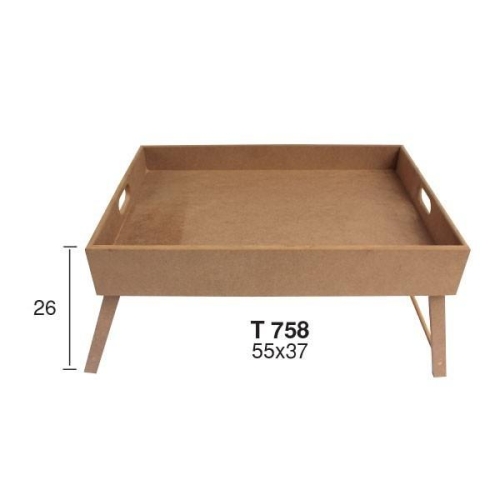 Hobi-Art T 758 Ahşap Dekoratif Tepsi Obje - 1