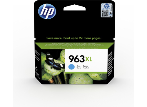 HP 3JA27AE (963XL) YUKSEK KAPASITE CYAN MUREKKEP KARTUS - 1
