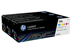 HP CF371AM (128A) CAMGOBEGI/MACENTA/SARI 3 LU PAKET TONER 1.300 SAYFA