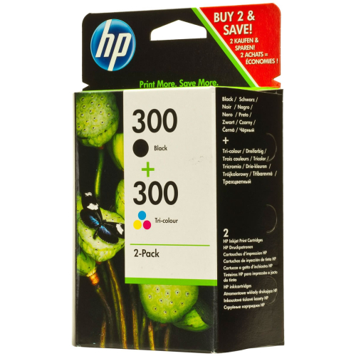 HP CN637EE (300) SIYAH/UC RENKLI 2 Lİ PAKET MUREKKEP KARTUSLARI 200/165 SAYFA - 1