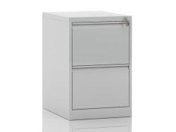 İki Çekmeceli Metal Kartoteks Askılı Dosya Dolabı Gri Renk 