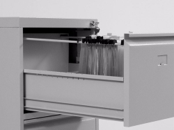 İki Çekmeceli Metal Kartoteks Askılı Dosya Dolabı Gri Renk - 3