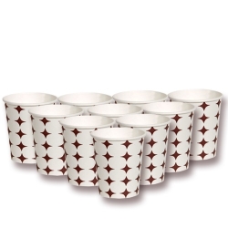Karton Bardak Yıldız Desenli 7 Oz (50 li Paket) - 2