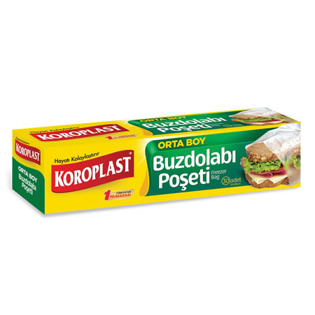 Koroplast Orta Boy Buzdolabı Poşeti 24x38cm (30 lu Paket) - 1